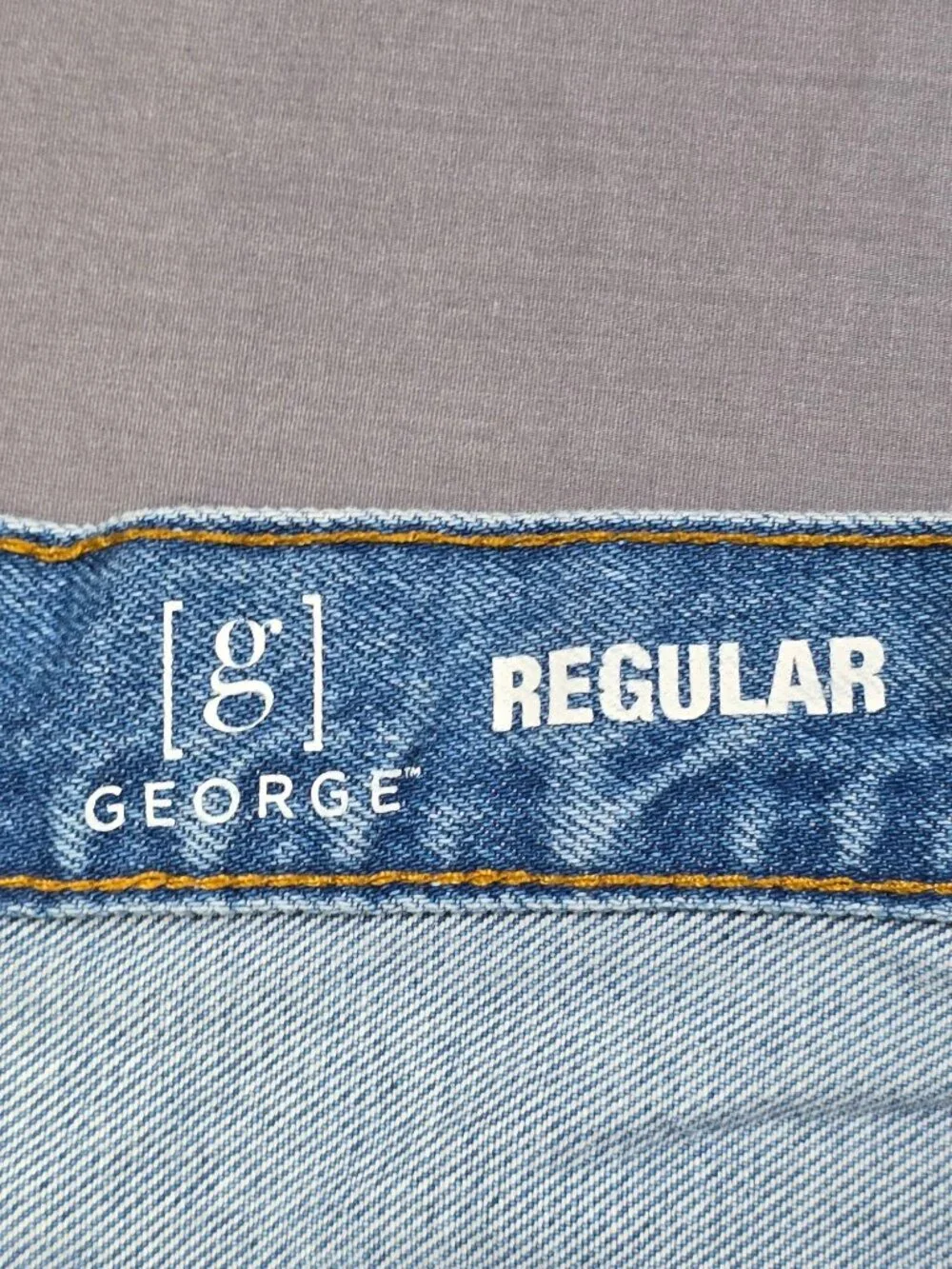 George Regular Fit Blue Denim Jeans 44X32 100% Cotton Medium Wash TWO PAIRS